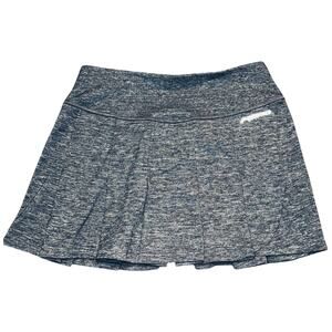 Brooks Drilayer Technology Gray Knit Wool Blend Pleated Mini Skirt S59 Medium